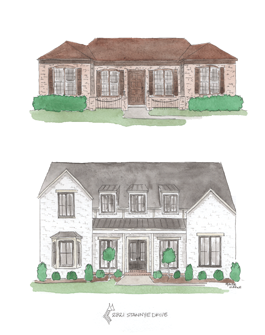 A House Story: Multiple Watercolor House Portraits