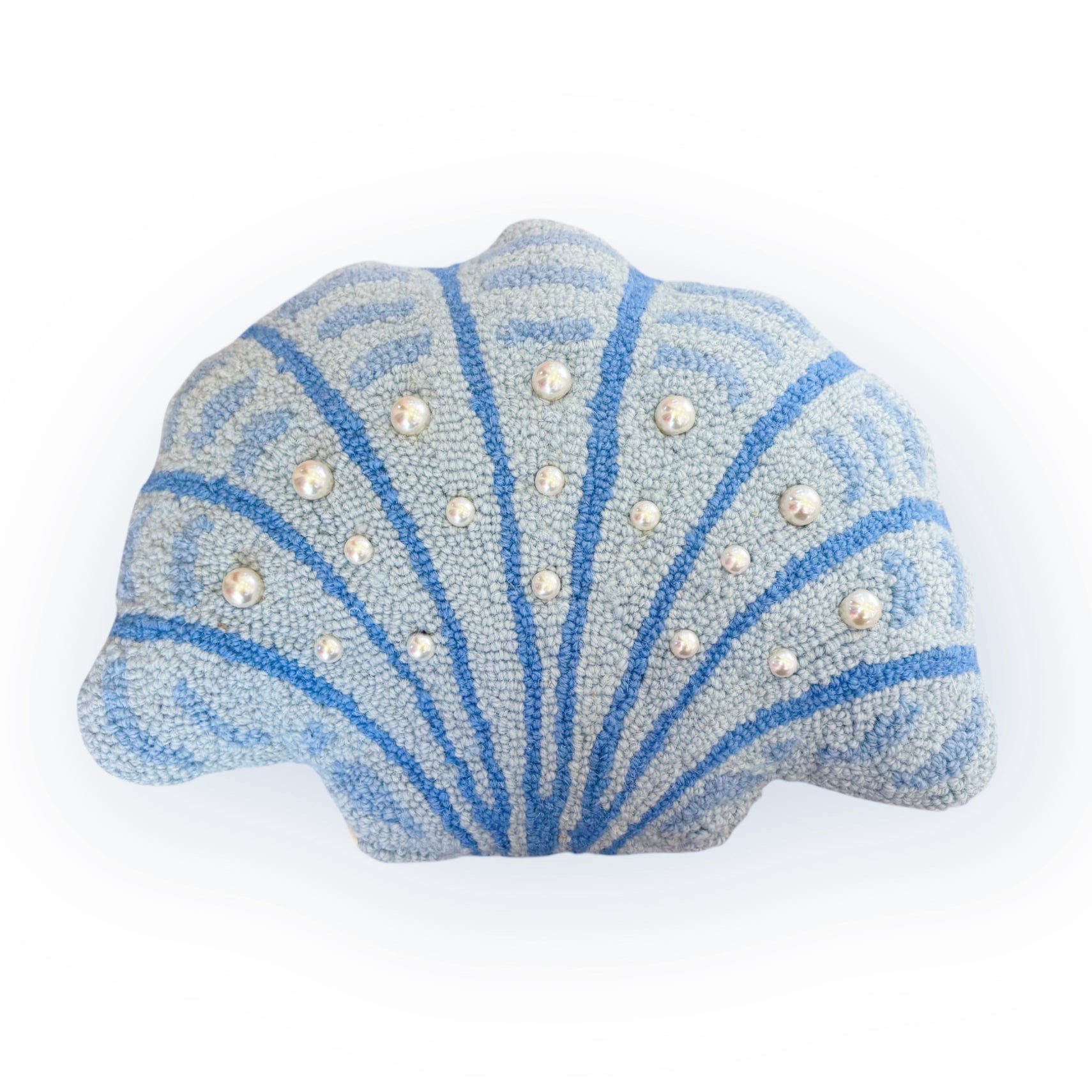 The Pearl Shell Hooked Pillow