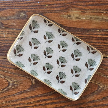 Block Print Style Trinket Tray