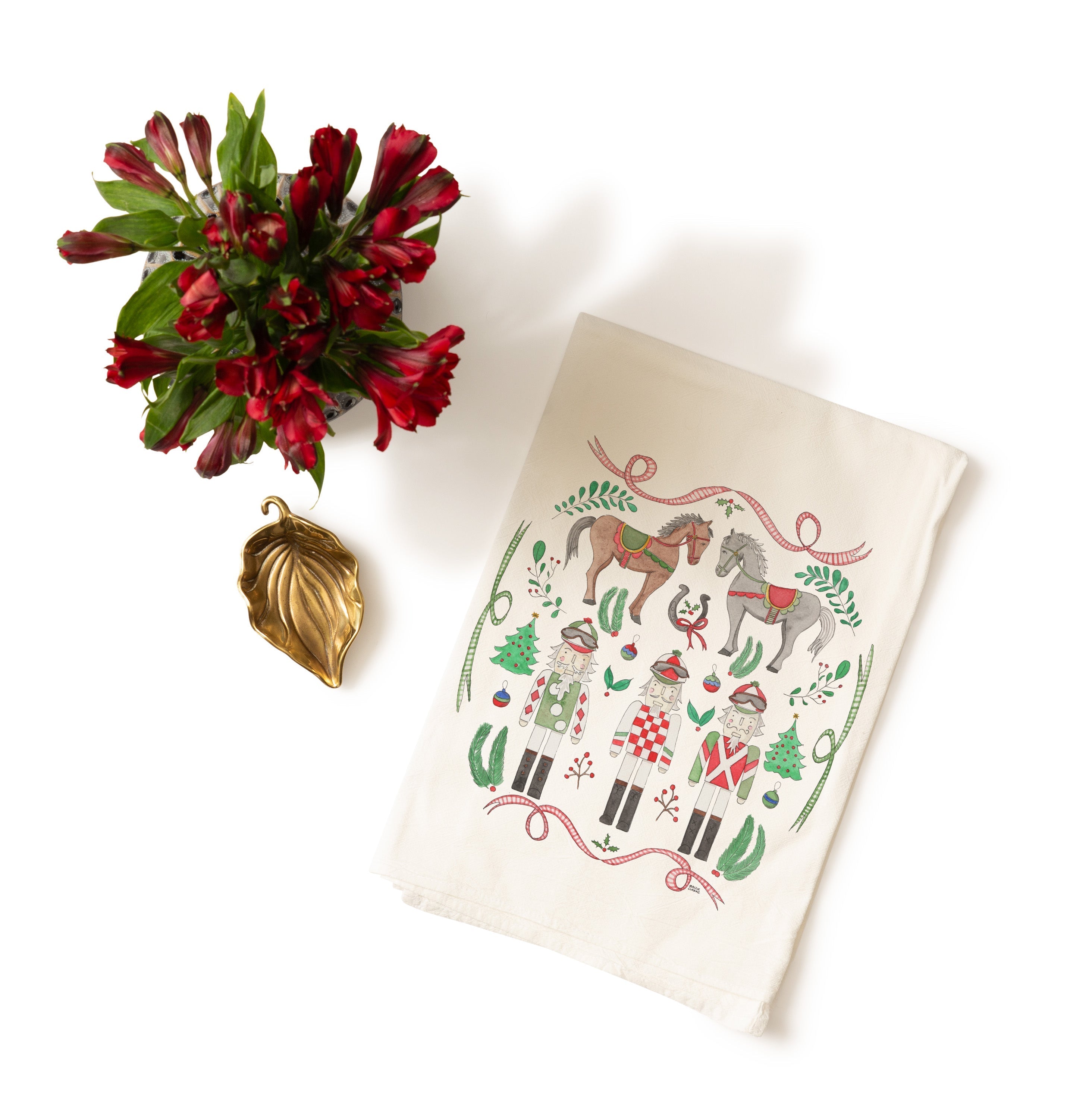 Equestrian Nutcracker Tea Towel