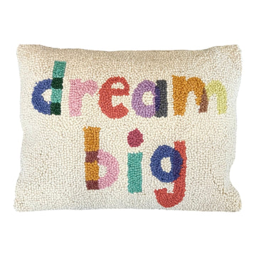 Dream Big Hooked Pillow