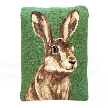 Jackrabbit Hooked Pillow