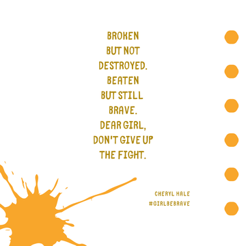 Broken but not destroyed Quote Card