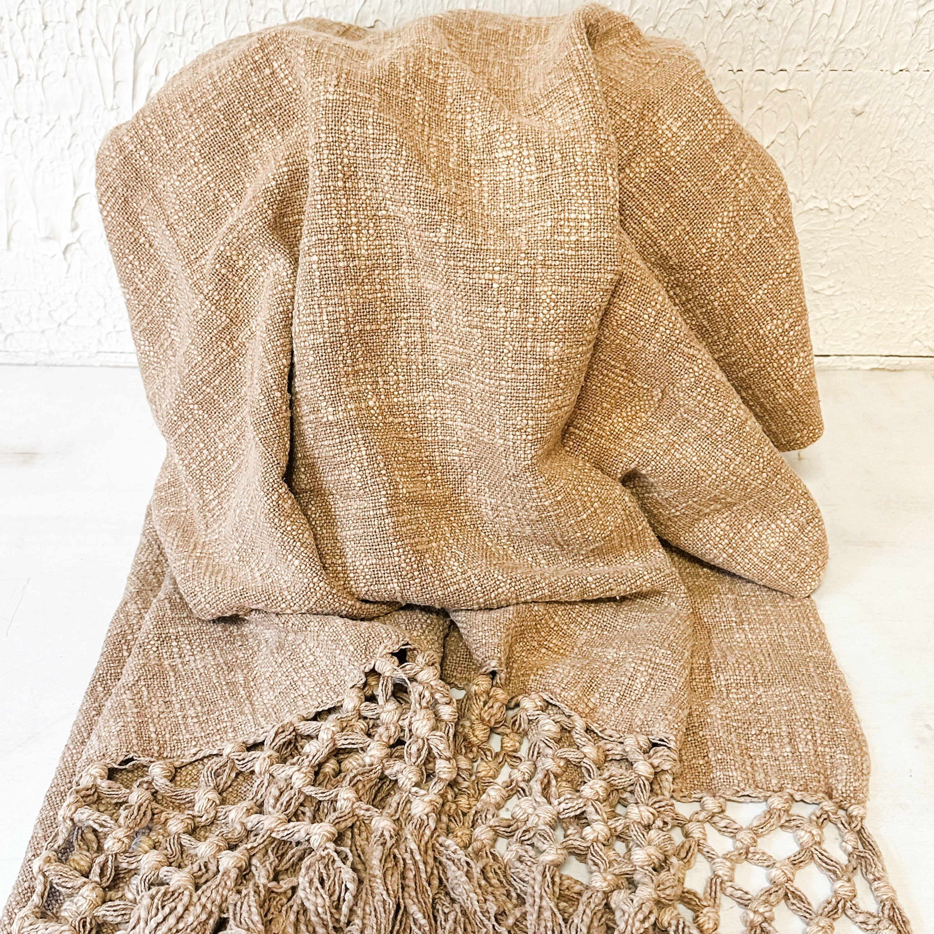 Woven Cotton Slub Throw