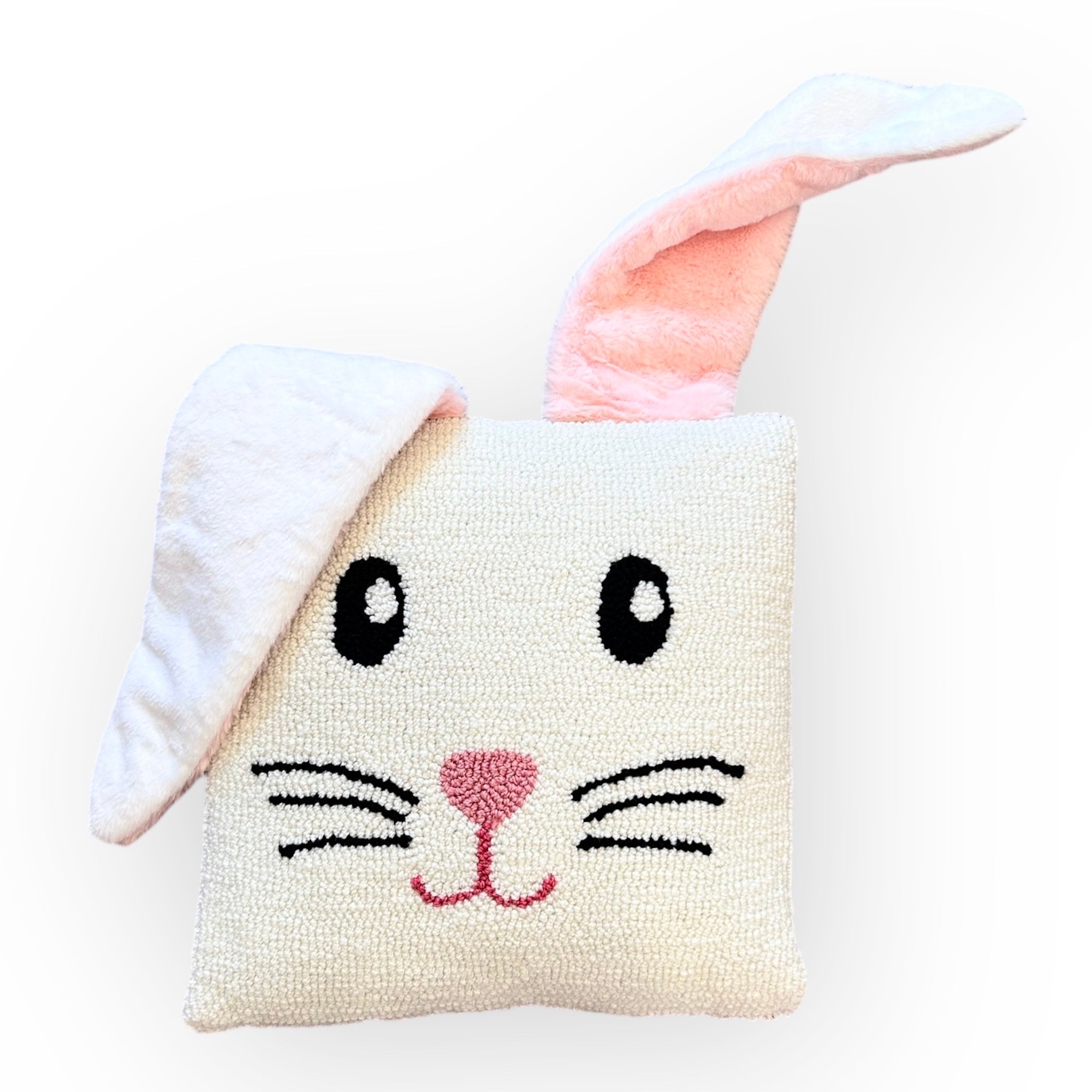 Bunny Hooked Pillow