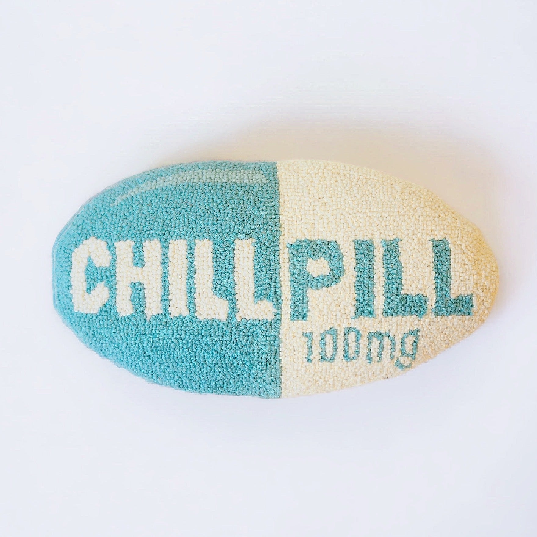 Chill Pill Hooked Pillow