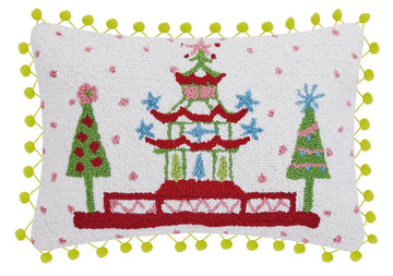Holiday Follies Pom Pom Pillow