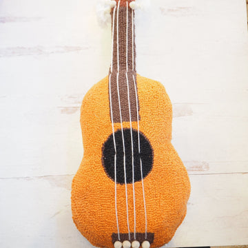 Hooked Guitar Pillow