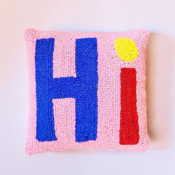 Hooked Hi Throw Pillow