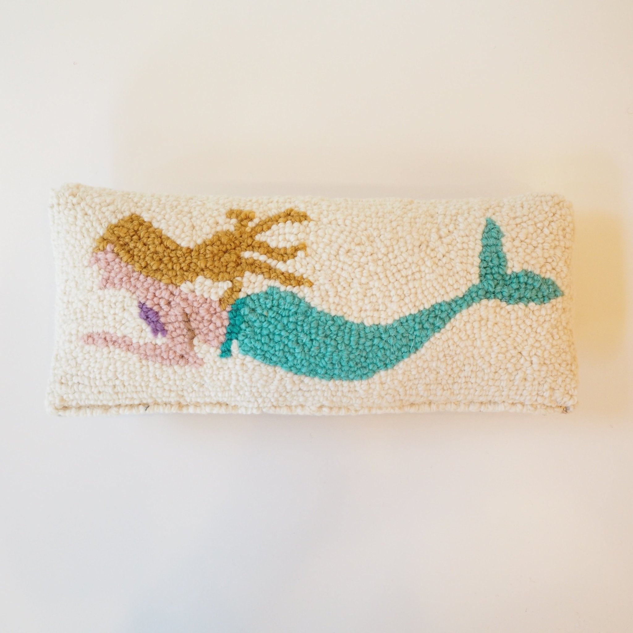 Hooked Mermaid Lumbar Pillow