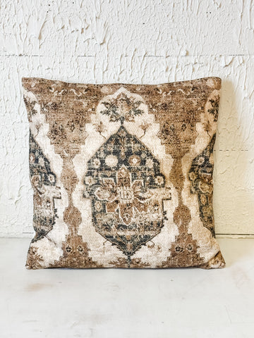 Pillow - Knubby Slub Antique Rug, Navy