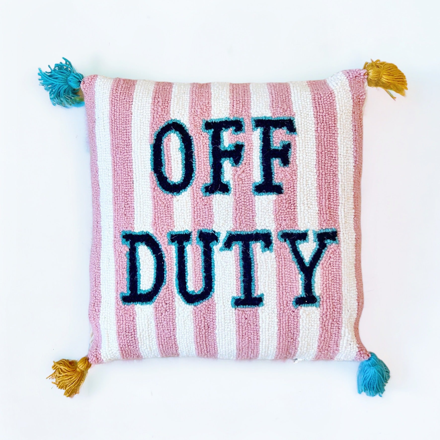Off Duty Hooked Pillow
