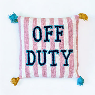 Off Duty Hooked Pillow