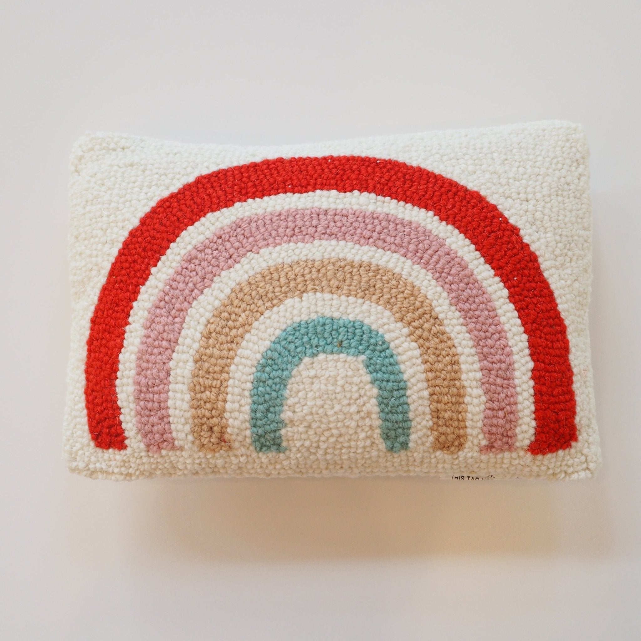 Rainbow Hooked Pillow
